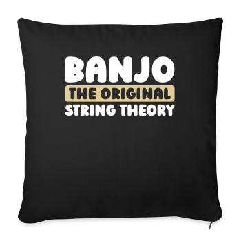 Banjo - Sofa pillowcase 17,3'' x 17,3'' (45 x 45 cm) - black - Front