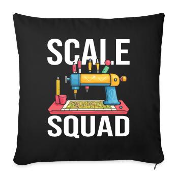 Model Builder Squad - Sofa pillowcase 17,3'' x 17,3'' (45 x 45 cm) - black - Front