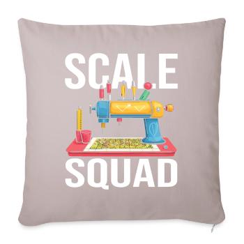 Équipe de modélisme - Housse de coussin décorative 45 x 45 cm - taupe clair - Devant