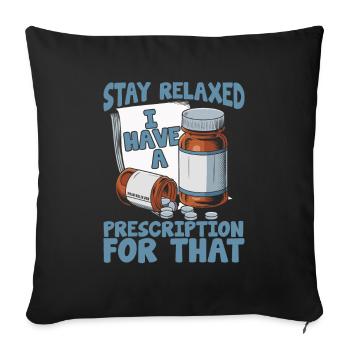 Pharmacy Pharmacist - Sofa pillowcase 17,3'' x 17,3'' (45 x 45 cm) - black - Front
