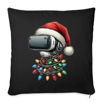 Réalité virtuelle VR Player Jeux vidéo - Housse de coussin décorative 45 x 45 cm - noir - Devant
