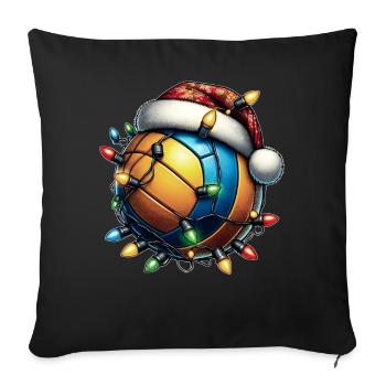Volleyball Player Team Coach Christmas Girl - Sofa pillowcase 17,3'' x 17,3'' (45 x 45 cm) - black - Front