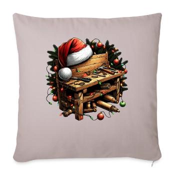 Woodworker Woodworking Carpentry Christmas - Sofa pillowcase 17,3'' x 17,3'' (45 x 45 cm) - light taupe - Front