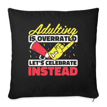 Cheerleader Cheerleading - Sofa pillowcase 17,3'' x 17,3'' (45 x 45 cm) - black - Front