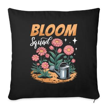 Escouade de jardiniers - Housse de coussin décorative 45 x 45 cm - noir - Devant
