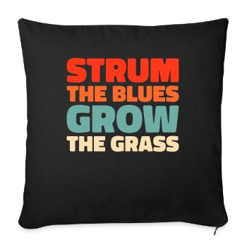 Banjo - Sofa pillowcase 17,3'' x 17,3'' (45 x 45 cm) - black - Front