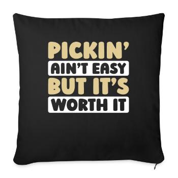 Banjo - Sofa pillowcase 17,3'' x 17,3'' (45 x 45 cm) - black - Front