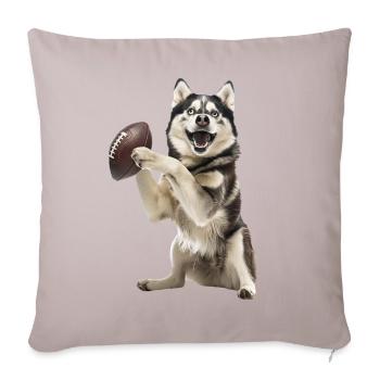 Siberian Husky - Sofa pillowcase 17,3'' x 17,3'' (45 x 45 cm) - light taupe - Front