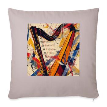 Harp - Sofa pillowcase 17,3'' x 17,3'' (45 x 45 cm) - light taupe - Front