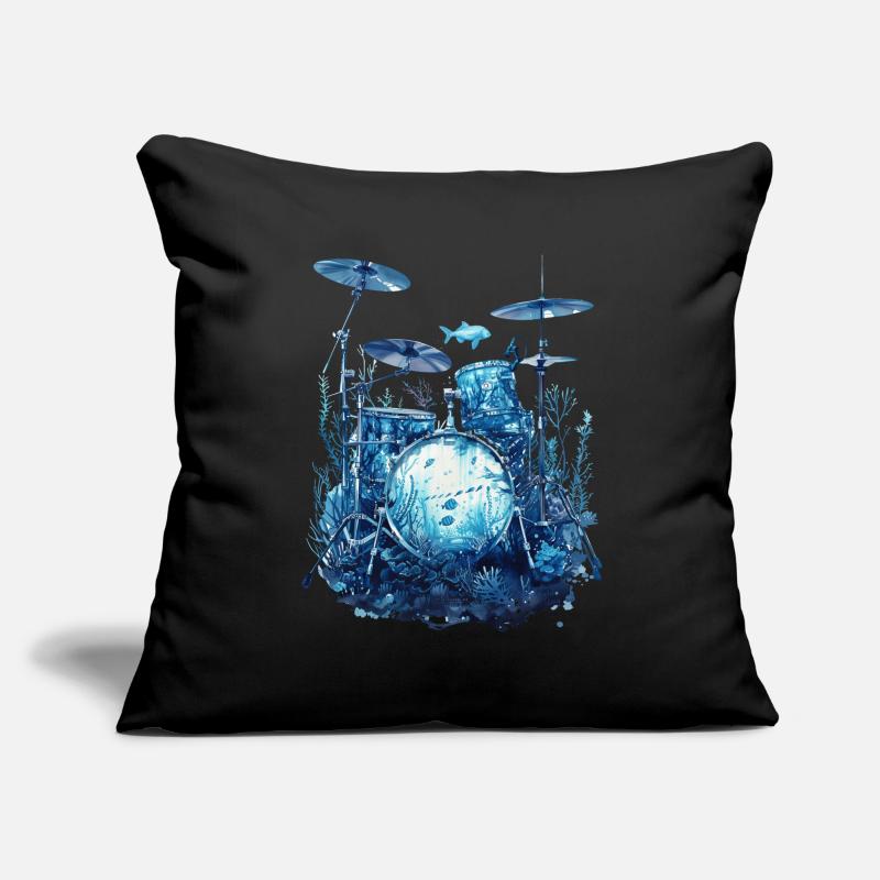 Fûts de poisson Housse de coussin décorative 45 x 45 cm