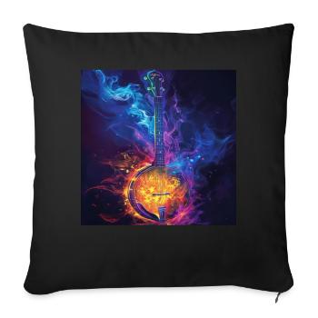 Banjo - Sofa pillowcase 17,3'' x 17,3'' (45 x 45 cm) - black - Front
