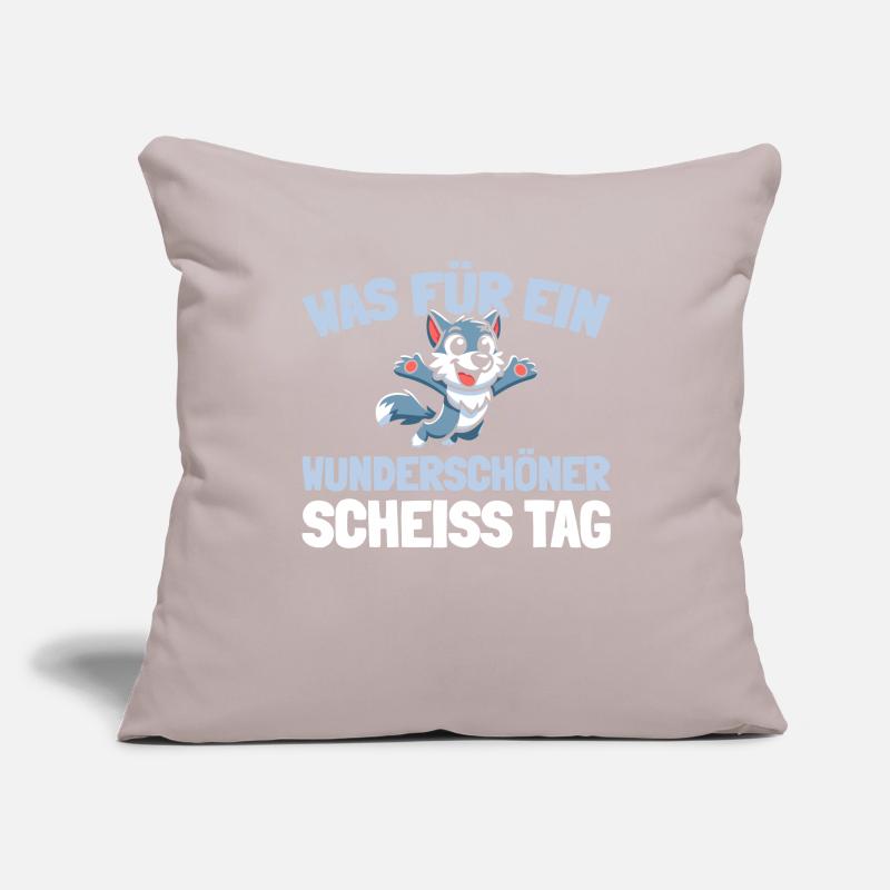 Wolf please shut up Sofa pillowcase 17,3'' x 17,3'' (45 x 45 cm)