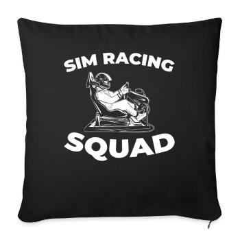 Sim Racing - Sofakissenbezug 45 x 45 cm - Schwarz - Vorne