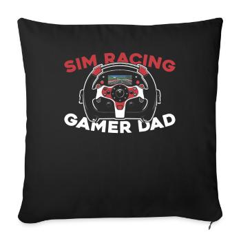 Sim Racing - Sofakissenbezug 45 x 45 cm - Schwarz - Vorne
