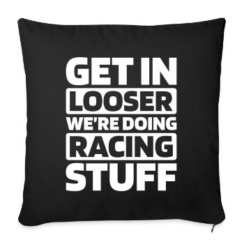 Sim Racing - Sofakissenbezug 45 x 45 cm - Schwarz - Vorne