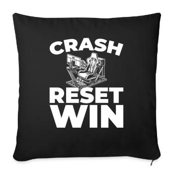 Sim Racing - Sofakissenbezug 45 x 45 cm - Schwarz - Vorne
