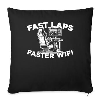 Sim Racing - Sofakissenbezug 45 x 45 cm - Schwarz - Vorne