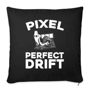 Sim Racing - Housse de coussin décorative 45 x 45 cm - noir - Devant