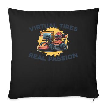 Sim Racing - Sofakissenbezug 45 x 45 cm - Schwarz - Vorne
