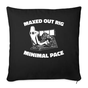 Sim Racing - Sofa pillowcase 17,3'' x 17,3'' (45 x 45 cm) - black - Front