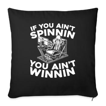 Sim Racing - Sofakissenbezug 45 x 45 cm - Schwarz - Vorne