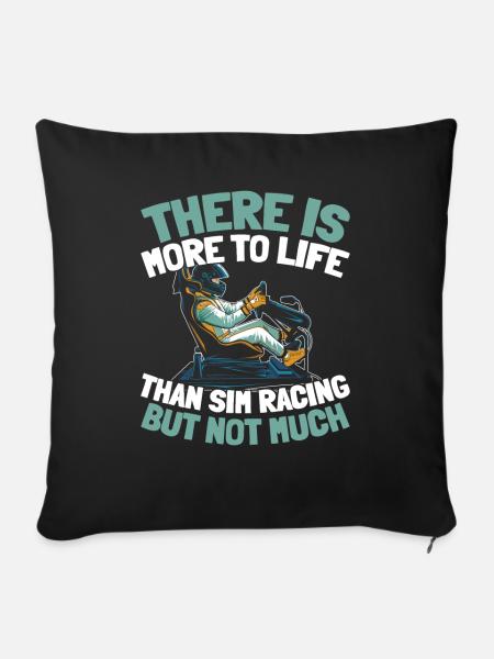 Sim Racing - Sofakissenbezug 45 x 45 cm - Schwarz