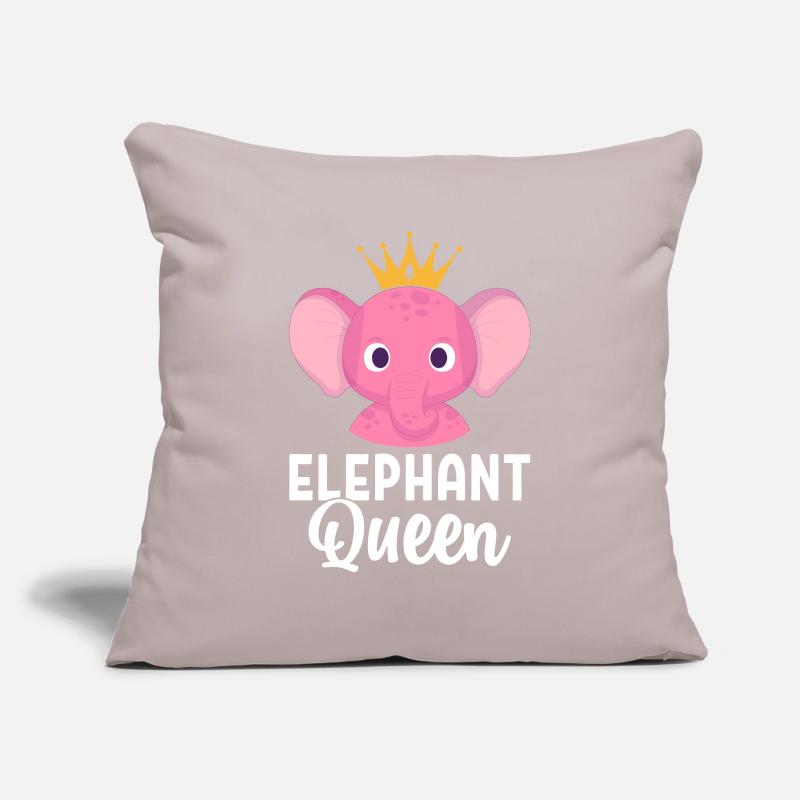 Elephant Queen Elephant Mom Sofa pillowcase 17,3'' x 17,3'' (45 x 45 cm)