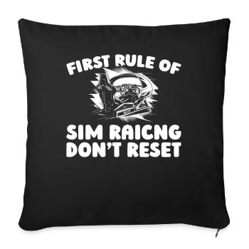 Sim Racing - Sofakissenbezug 45 x 45 cm - Schwarz - Vorne