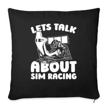 Sim Racing - Sofakissenbezug 45 x 45 cm - Schwarz - Vorne