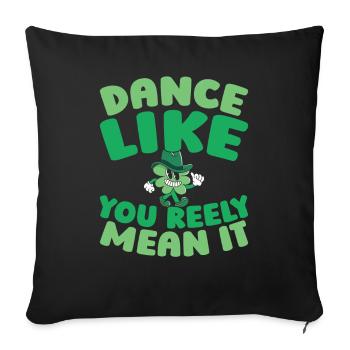 Irish Dance Irischer Tanz - Sofa pillowcase 17,3'' x 17,3'' (45 x 45 cm) - black - Front