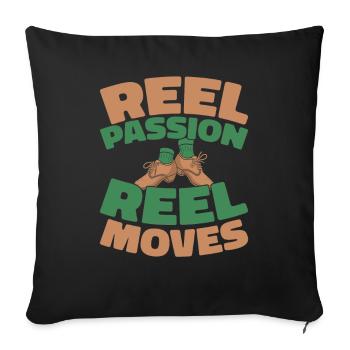Irish Dance Irischer Tanz - Sofa pillowcase 17,3'' x 17,3'' (45 x 45 cm) - black - Front