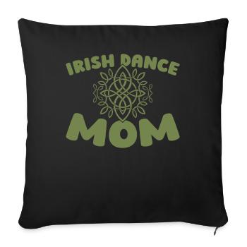 Irish Dance Irischer Tanz - Sofakissenbezug 45 x 45 cm - Schwarz - Vorne