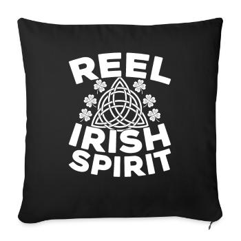 Irish Dance Irischer Tanz - Sofa pillowcase 17,3'' x 17,3'' (45 x 45 cm) - black - Front