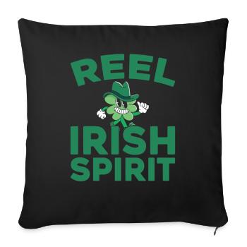 Irish Dance Irischer Tanz - Sofa pillowcase 17,3'' x 17,3'' (45 x 45 cm) - black - Front