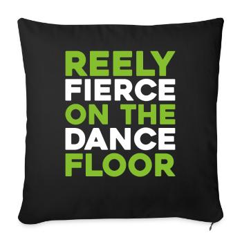 Irish Dance Irischer Tanz - Sofakissenbezug 45 x 45 cm - Schwarz - Vorne