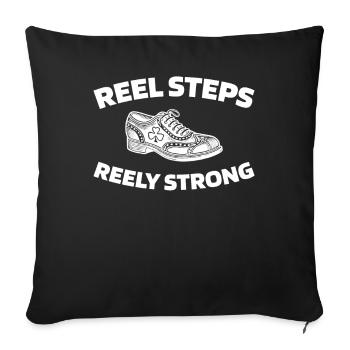 Irish Dance Irischer Tanz - Sofakissenbezug 45 x 45 cm - Schwarz - Vorne