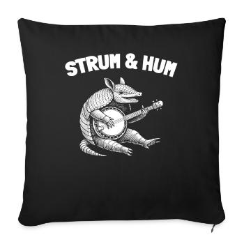 Banjo - Sofa pillowcase 17,3'' x 17,3'' (45 x 45 cm) - black - Front