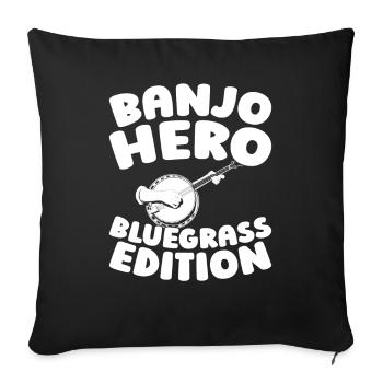 Banjo - Sofa pillowcase 17,3'' x 17,3'' (45 x 45 cm) - black - Front