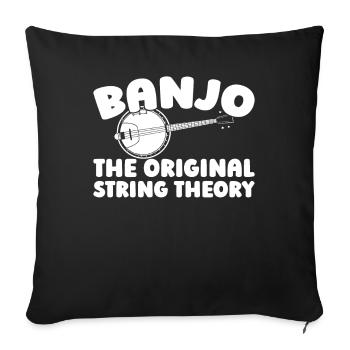 Banjo - Sofa pillowcase 17,3'' x 17,3'' (45 x 45 cm) - black - Front