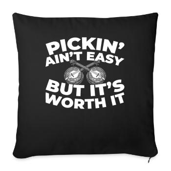 Banjo - Sofa pillowcase 17,3'' x 17,3'' (45 x 45 cm) - black - Front