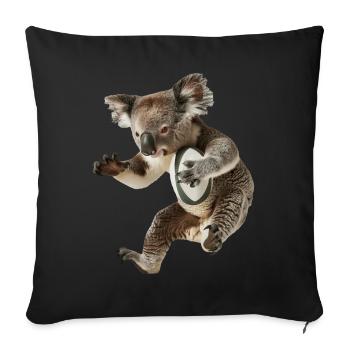 Koala - Sofakissenbezug 45 x 45 cm - Schwarz - Vorne