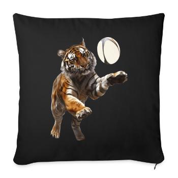 Tiger - Sofakissenbezug 45 x 45 cm - Schwarz - Vorne