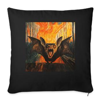 Schläger - Sofakissenbezug 45 x 45 cm - Schwarz - Vorne