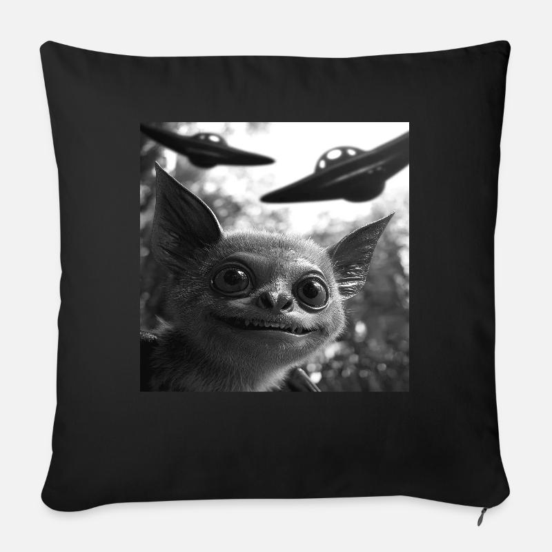 Schläger - Sofakissenbezug 45 x 45 cm - Schwarz