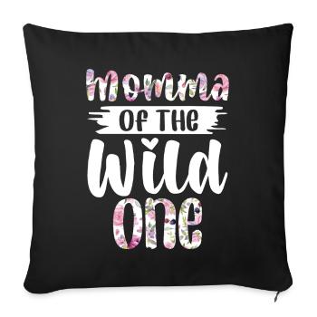 Momma der wilden ein Arborist 1 Jahr alt - Sofakissenbezug 45 x 45 cm - Schwarz - Vorne