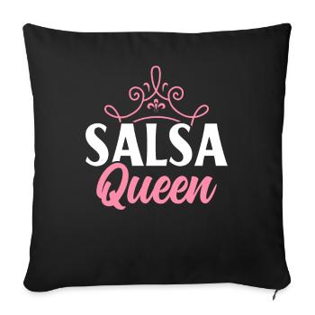 Salsa Queen Salsa Dance Dancer Queen - Sofa pillowcase 17,3'' x 17,3'' (45 x 45 cm) - black - Front