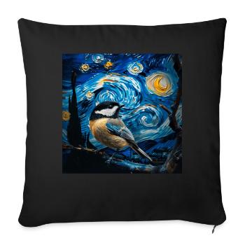 Meise - Sofakissenbezug 45 x 45 cm - Schwarz - Vorne