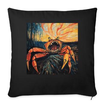 Krabbe - Sofakissenbezug 45 x 45 cm - Schwarz - Vorne