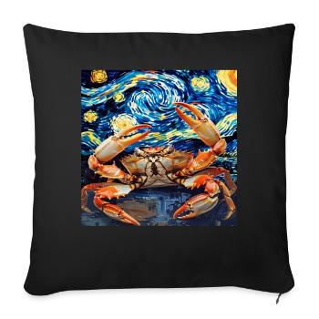 Krabbe - Sofakissenbezug 45 x 45 cm - Schwarz - Vorne
