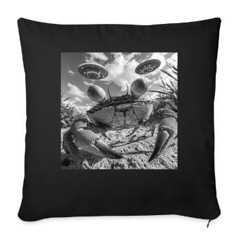 Krabbe - Sofakissenbezug 45 x 45 cm - Schwarz - Vorne